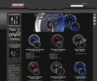 Prosportgauges.com(Prosport Gauges) Screenshot