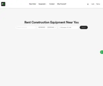 Prosrent.com(Heavy equipment rental) Screenshot