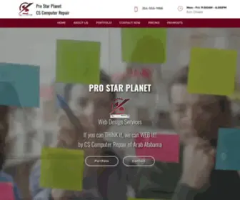 Prostarplanet.com(Pro Star Planet) Screenshot