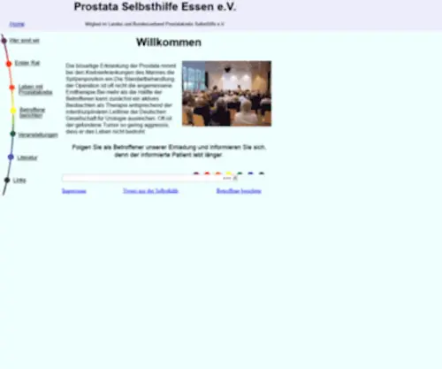 Prostata-Selbsthilfe-Essen.de(Prostata Selbsthilfe Essen e.V) Screenshot