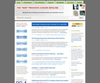 Prostatecancerinfolink.net(THE "NEW" PROSTATE CANCER INFOLINK) Screenshot