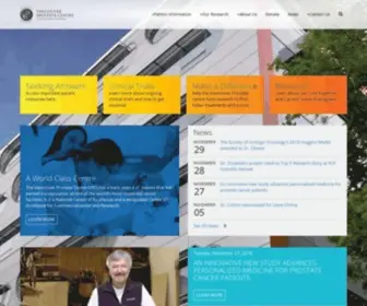 Prostatecentre.com(UBC & VGH Centre of Excellence) Screenshot