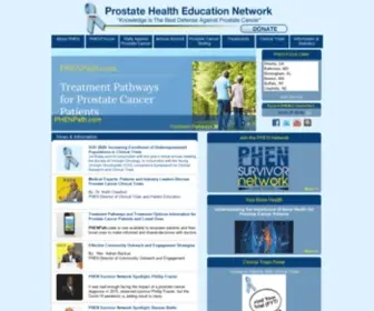 Prostatehealthed.org(The Prostate Health Education Network) Screenshot