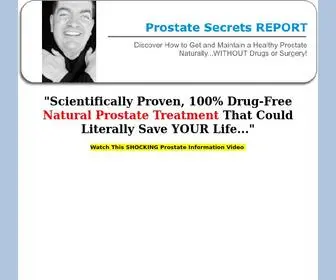 Prostatesecretsreport.com(Natural Prostate Treatments) Screenshot