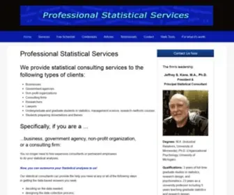 Prostatservices.com(Professional Statistical Services) Screenshot