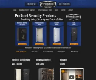 Prosteel.us(ProSteel Security Products) Screenshot