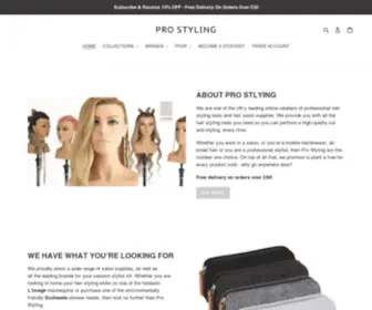 Prostyling.co.uk(Pro Styling UK) Screenshot