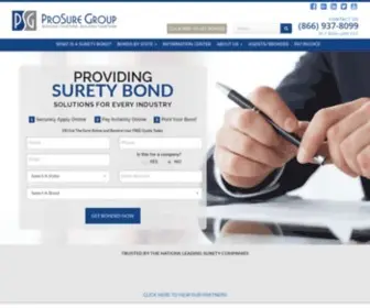 Prosuregroup.com(The ProSure Group) Screenshot