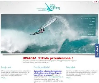 Prosurfing.pl(Szkoła Windsurfingu) Screenshot