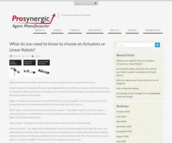 Prosynergic.com(Prosynergic manufacturing representative) Screenshot