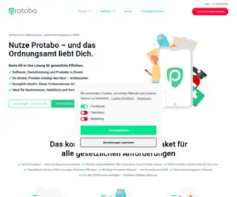 Protabo.de(Dokument verschoben) Screenshot