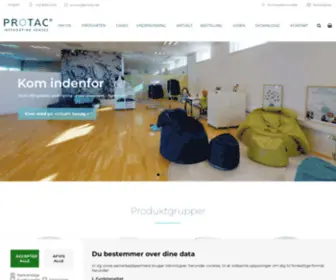 Protac.dk(Beroligende og sansestimulerende hjælpemidler) Screenshot
