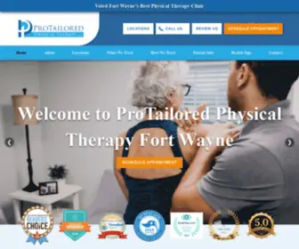 Protailored.com(Physical Therapy Fort Wayne) Screenshot