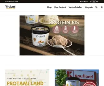 Protami.de(Premium Protein Eis) Screenshot