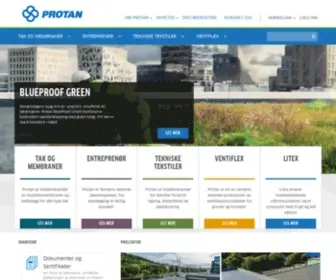 Protan.no(Takbelegg og membraner av høy kvalitet) Screenshot