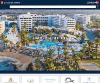 Protarashotels.com(Protaras Hotels lists Hotels in Protaras and) Screenshot