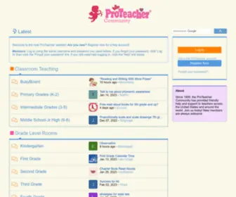 Proteacher.net(The ProTeacher Community) Screenshot