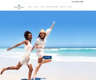 Proteahotels.com(Hotel Accommodation in South Africa) Screenshot