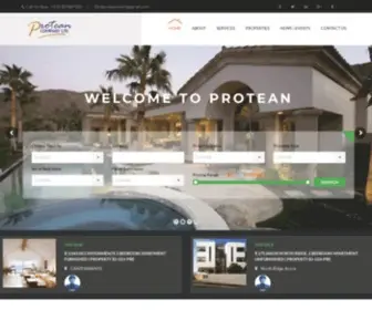 Proteanrealestate.com(Protean Real Estate) Screenshot