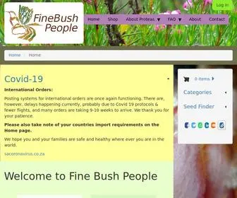 Proteaseeds.com(Fine Bush People) Screenshot