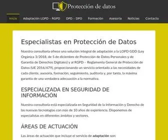 Protecciondatos.org(Especialistas en Protección de Datos) Screenshot