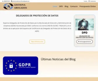 Protecciondatoscertificado.es(Gestiona Abogados) Screenshot