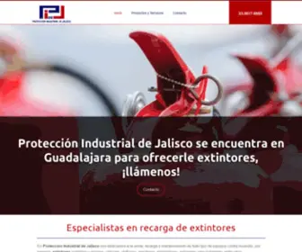 Proteccionindustrialdejalisco.com(Extintores en Guadalajara) Screenshot