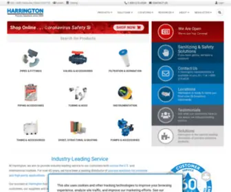 Proteccss.com(Harrington Industrial Plastics) Screenshot