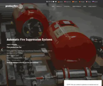 ProtecFire.de(Automatic Fire Suppression Systems) Screenshot