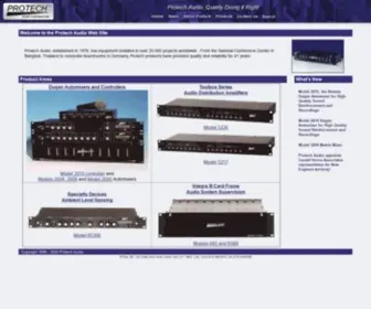 Protechaudio.com(Protech Audio Corporation) Screenshot
