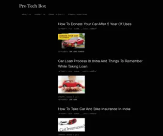 Protechbox.com(Pro Tech Box) Screenshot