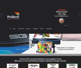 Protechcnc.com.au(PROTECH CNCRoland Vinyl Cutters) Screenshot