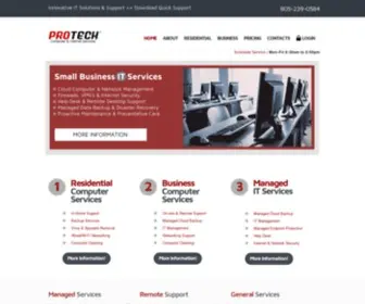 Protechcomp.com(Computer Repair and Managed IT Services in Paso Robles) Screenshot