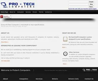 Protechcomp.net(PROTECH COMPUTERS) Screenshot