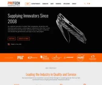 Protechcomposites.com(Carbon Fiber Sheets) Screenshot