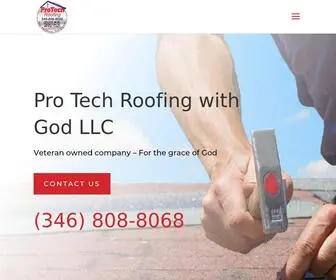 Protechroofingservices.com(Pro Tech Roofing with God LLC) Screenshot