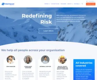 Protecht.com.au(Risk Management Software & Risk Management Solutions) Screenshot