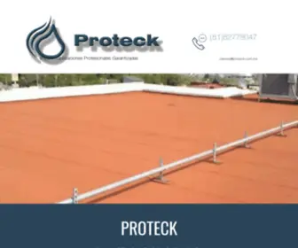 Proteck.com.mx(Impermeabilizaciones en Monterrey) Screenshot