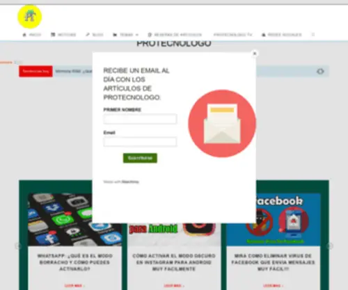 Protecnologo.com(Protecnologo Noticias) Screenshot