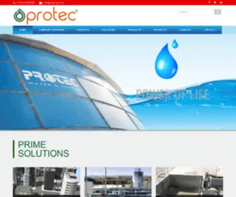 Protecqa.com(Protec Qatar) Screenshot