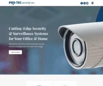 Protecsecurityinc.com(Pro-Tec Security Inc) Screenshot