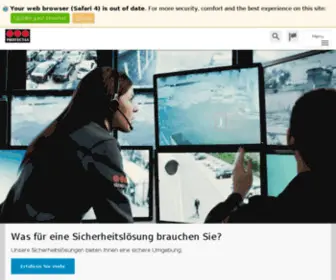 Protectas.ch(Schweizer Sicherheitsfirma führend für privater Sicherheit) Screenshot