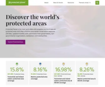 Protectedplanet.net(Protected Planet) Screenshot