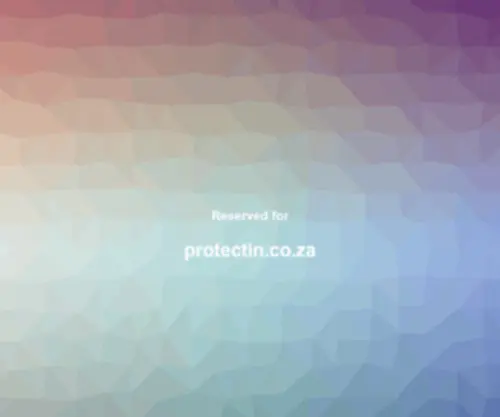 Protectin.co.za(Protectin South Africa) Screenshot