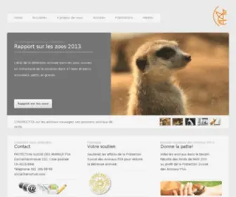 Protection-Animaux.com(Protection Suisse des Animaux PSA) Screenshot