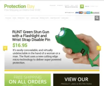 Protectionbay.com(Self Defense and Personal Protection Products and Gear) Screenshot