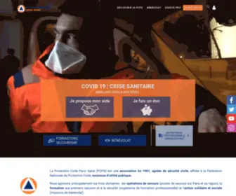 Protectioncivile.com(Secourisme, PSC1, SST, Postes de secours) Screenshot