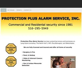 Protectionplusalarm.com(PROTECTION PLUS ALARM SERVICE) Screenshot