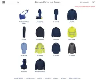 Protectiveapparel.com(Bulwark Protective Apparel Full Line Bulwark FR Clothing with Free Shipping) Screenshot