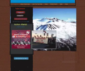 Protectmaunakea.net(Protect Mauna Kea) Screenshot